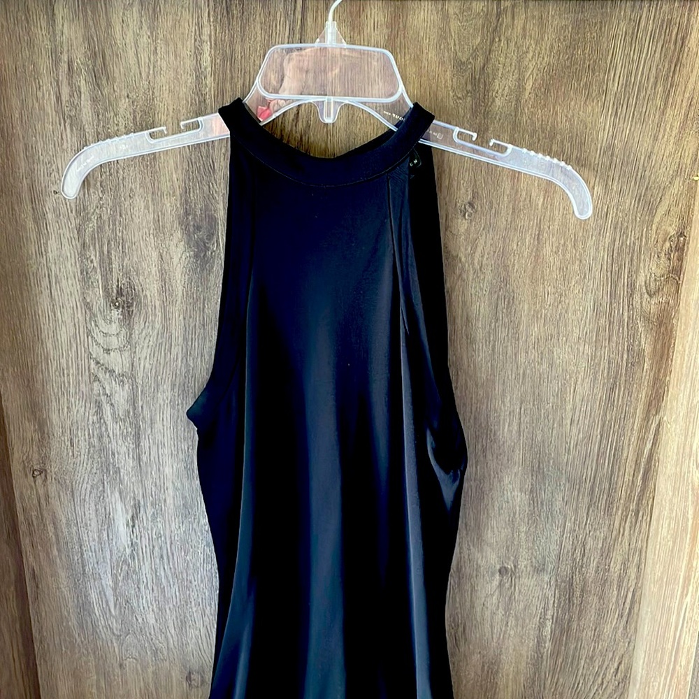 Green Label Vintage: Lauren by: Ralf Lauren Long Black Dress.